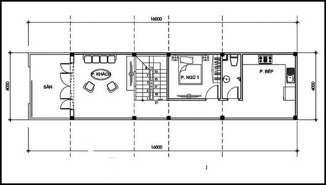 bản vẽ thiết kế nhà phố đẹp