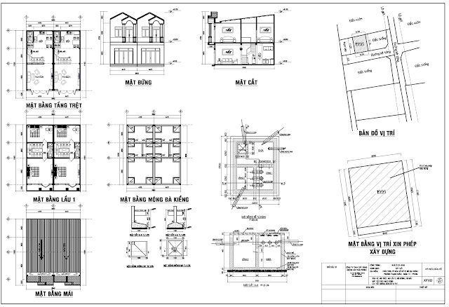 bản vẽ thiết kế xin phép xây dựng