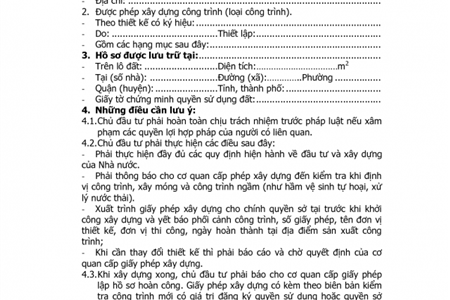 Xin giấy phép xây dựng nhà ở 2019